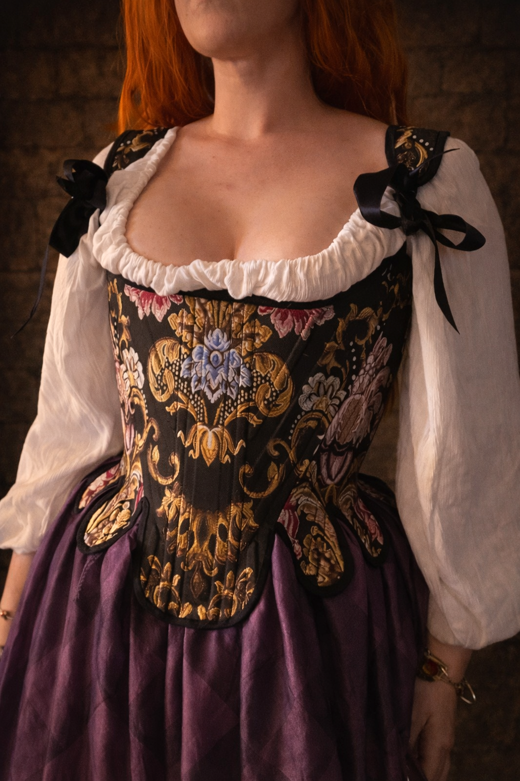 CORSET "Antoinette" Brocade