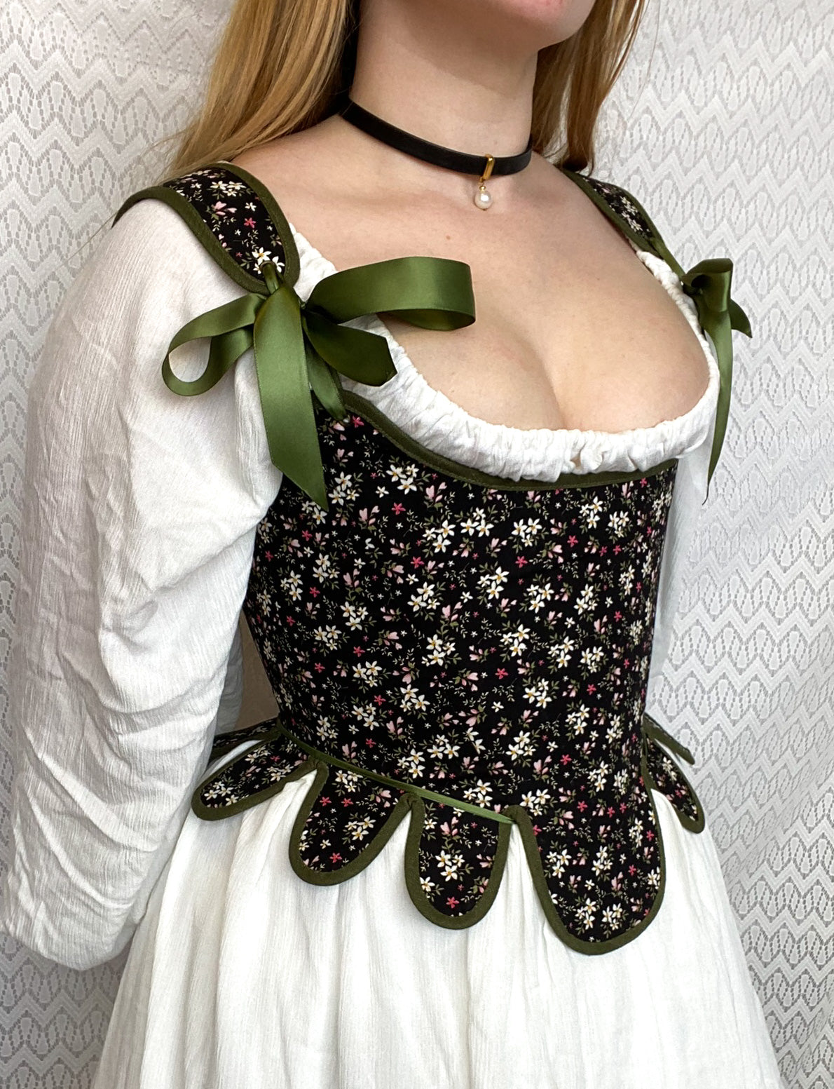 CORSET "Antoinette" Florals