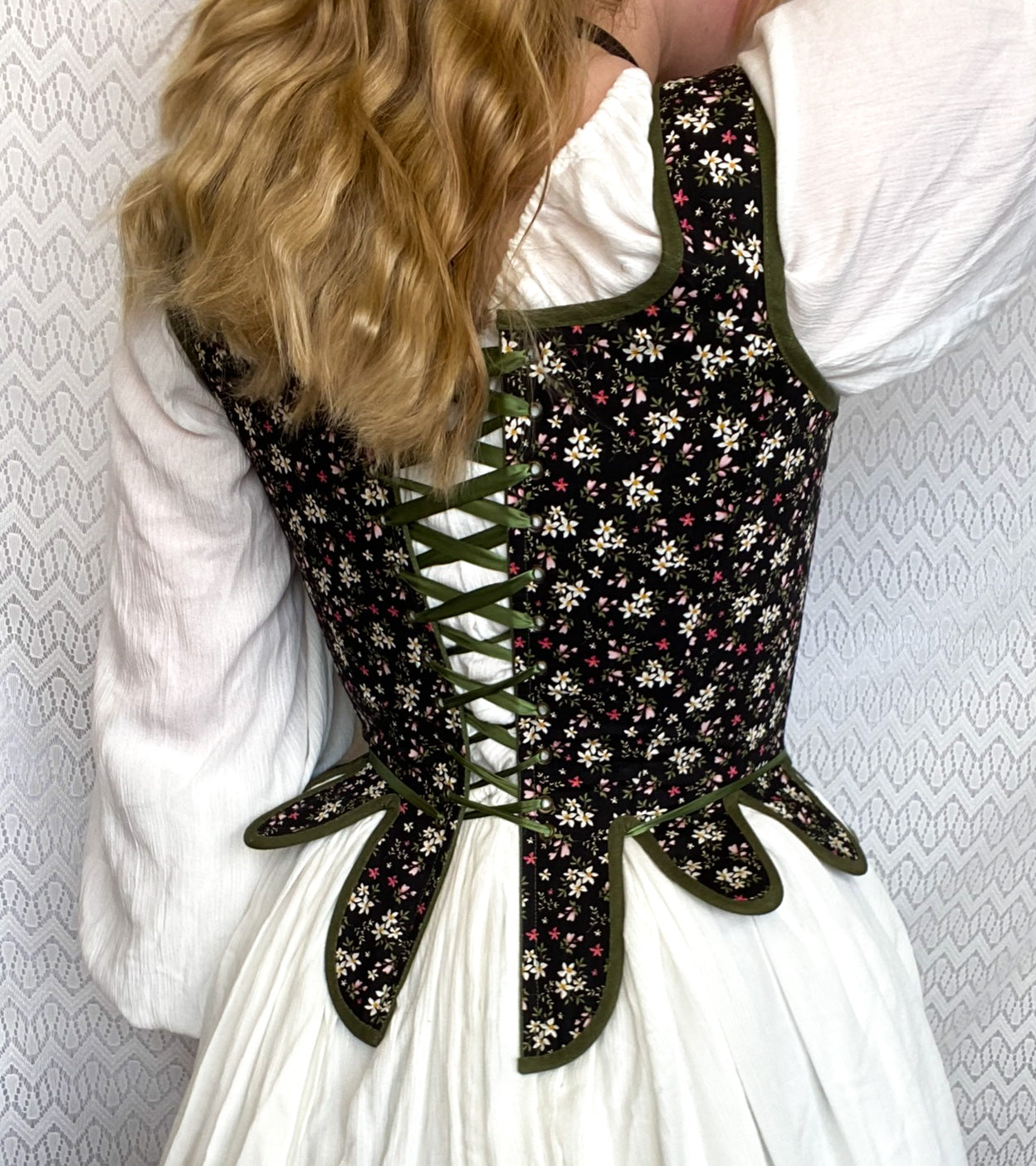 CORSET "Antoinette" Florals